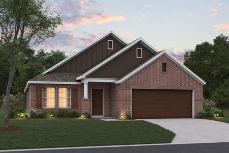 New construction Single-Family house 7600 South Oakleaf Trail, Argyle, TX 76226 Desoto - 40' Smart Series- photo 0