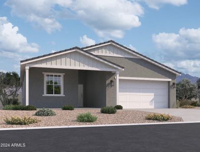 New construction Single-Family house 24087 W Pecan Road, Buckeye, AZ 85326 Marigold- photo 0