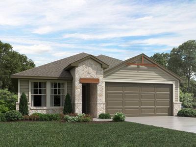 New construction Single-Family house 200 Windfall Trl, Liberty Hill, TX 78642 plan The Hughes (841) - image