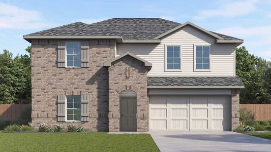 New construction Single-Family house 13407 Eppright Trce, Manor, TX 78653 plan The Perry - image