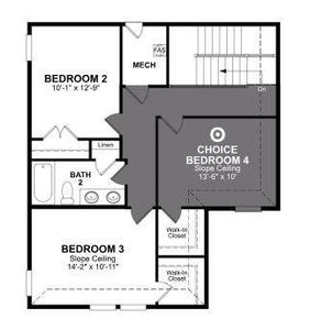 Beazer Homes Churchill Cactus Floorplan.