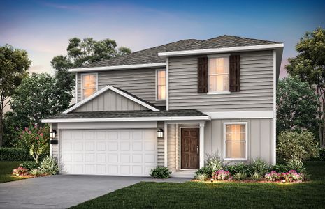 The Sandalwood, a two-story home with 2-car garage, shown with Home Exterior HC102