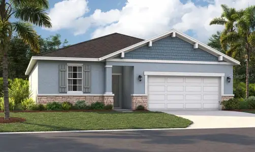 New construction Single-Family house 932 Pearlwood Lp, Eagle Lake, FL 33839 plan The Portland - image