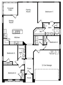 D.R. Horton's Carlsbad floorplan - All Home and community information, including pricing, included features, terms, availability and amenities, are subject to change at any time without notice or obligation. All Drawings, pictures, photographs, video, square footages, floor plans, elevations, features, colors and sizes are approximate for illustration purposes only and will vary from the homes as built.