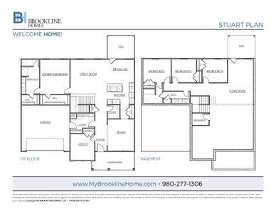 The Stuart plan features over 3000 sq. ft. of living and storage space with a full finished basement.