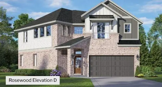 New construction Single-Family house 5231 Palo Verde Dr, Iowa Colony, TX 77578 plan Rosewood – Courtyard Collection - image