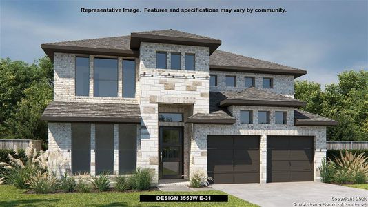 New construction Single-Family house 2933 Vistablue Lane, San Antonio, TX 78245 Design 3553W- photo 0