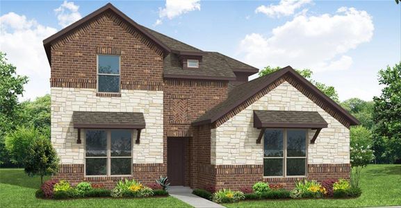 New construction Single-Family house 372 Freestall Drive, Midlothian, TX 76065 Dozier- photo 0