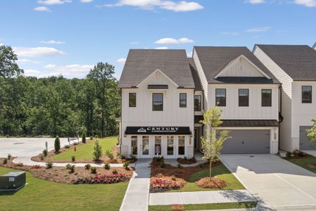 New construction Townhouse house 7352 Mulberry Trace Ln, Flowery Branch, GA 30542 plan Sawnee - image