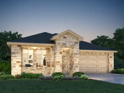 New construction Single-Family house 138 Diablo Rim Ter, Dripping Springs, TX 78620 plan The Burnett (825) - image