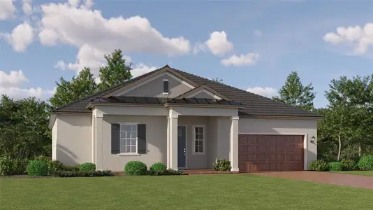 New construction Single-Family house 10185 Otter Sky Court, San Antonio, FL 33576 Argent II- photo 0