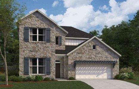 New construction Single-Family house 4013 Waxahachie Rd, Leander, TX 78641 plan Balcones II - Signature II Series - image