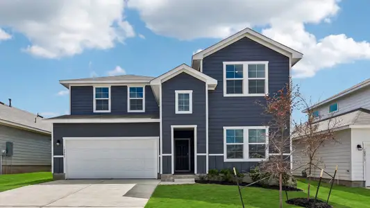 New construction Single-Family house 12209 Silverton Tree Bnd, Mustang Ridge, TX 78610 plan The Ozark - image