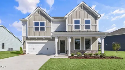 New construction Single-Family house 115 Oak Bluff Ct, Fuquay Varina, NC 27526 plan Lawson - image
