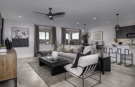 Great Room - Kitchen - Dining Area | Parker | Sunrise - Valley Series | Surprise, AZ | Landsea Homes