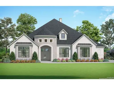 New construction Single-Family house 222 Poe Pkwy, Castroville, TX 78009 plan The Summerlin B - image