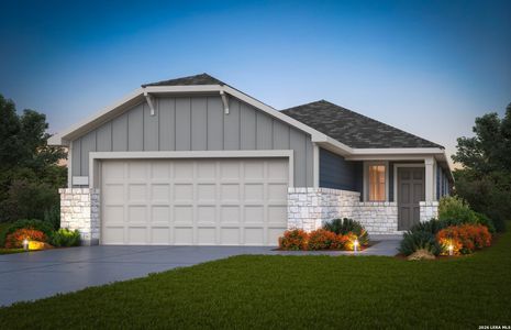 New construction Single-Family house 2935 Water Lotus, New Braunfels, TX 78130 plan Beeville - image