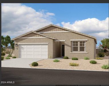 New construction Single-Family house 46984 W Old Timer Rd, Maricopa, AZ 85139 Sunflower- photo 0 0