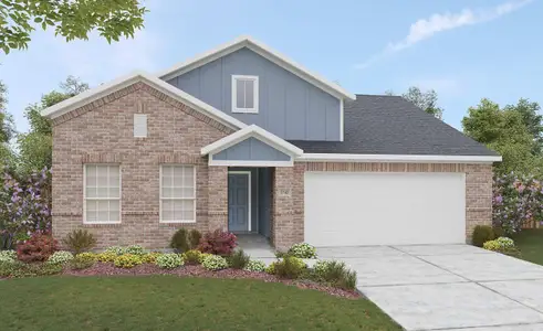 New construction Single-Family house 213 Red Wolf Dr, Jarrell, TX 76537 plan Meyerson - image