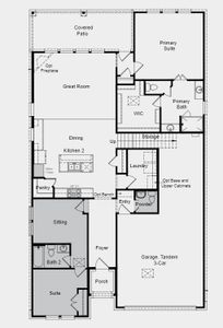 Structural options added include: Gourmet kitchen and mud set shower at primary bath.