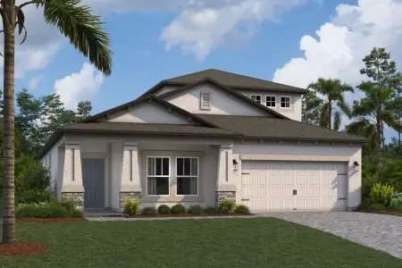 New construction Single-Family house 2081 Drummond Pt, Zephyrhills, FL 33541 plan Newport II Bonus - image