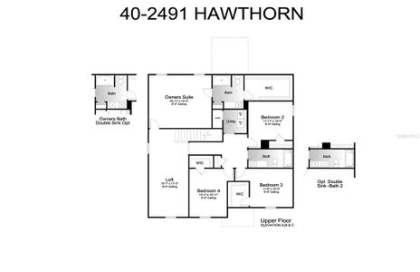 Hawthorn Floor Plan Second Floor