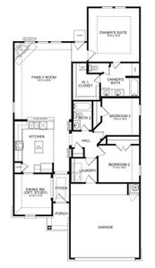 The Tyler Floor Plan features 3 bedrooms, 2 full baths and over 1,500 sqft of living space!