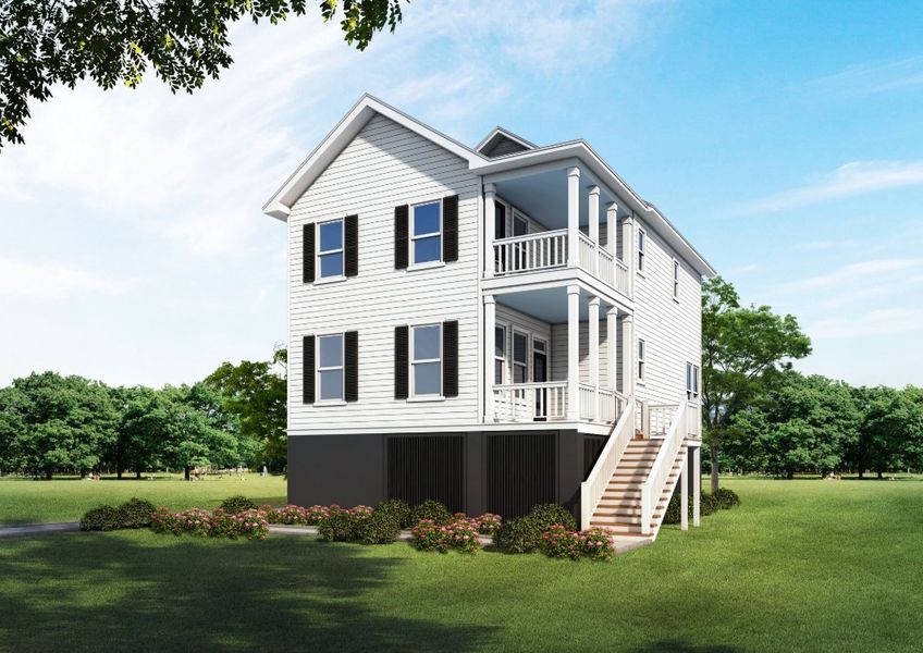 A showcase of a new construction home by Charleston Landmark Builders, highlighting their design and quality (Image 2). A showcase of a new construction home by Charleston Landmark Builders, highlighting their design and quality (Image 2).