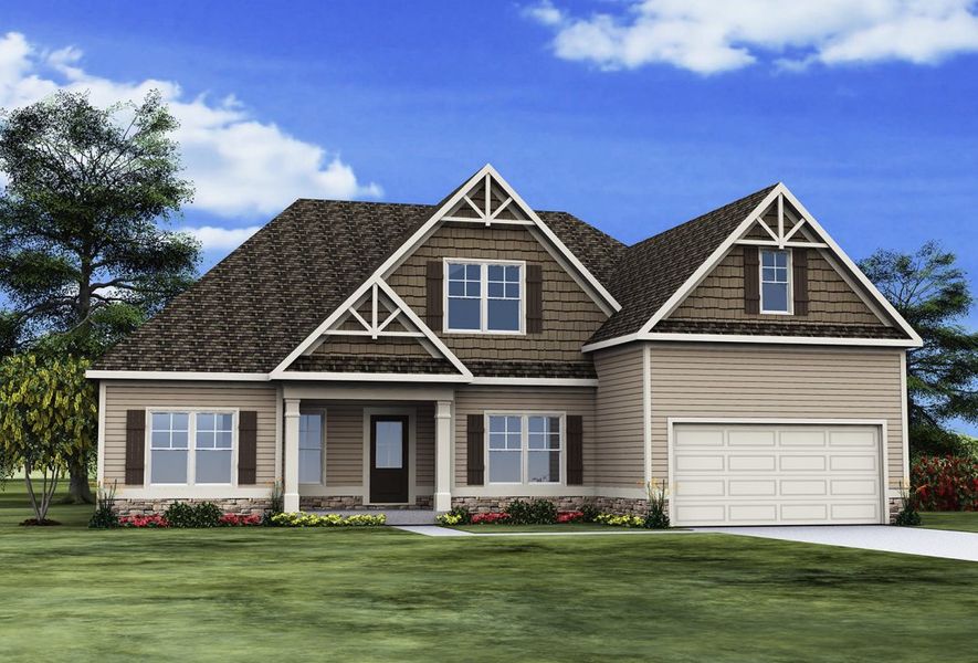 A showcase of a new construction home by David Lindsey Homes, highlighting their design and quality (Image 2). A showcase of a new construction home by David Lindsey Homes, highlighting their design and quality (Image 2).