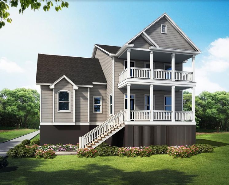 A showcase of a new construction home by Charleston Landmark Builders, highlighting their design and quality (Image 1). A showcase of a new construction home by Charleston Landmark Builders, highlighting their design and quality (Image 1).