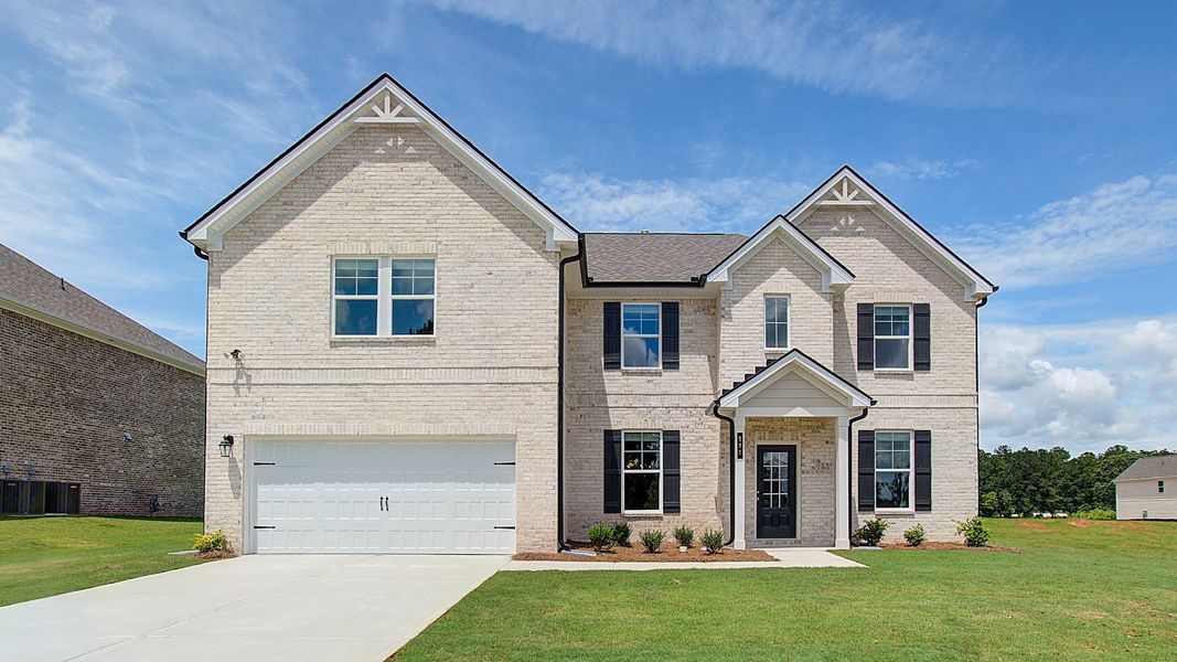Front exterior of a home in the Westwind Estates community, located in Hampton, GA (Image 9). Front exterior of a home in the Westwind Estates community, located in Hampton, GA (Image 9).