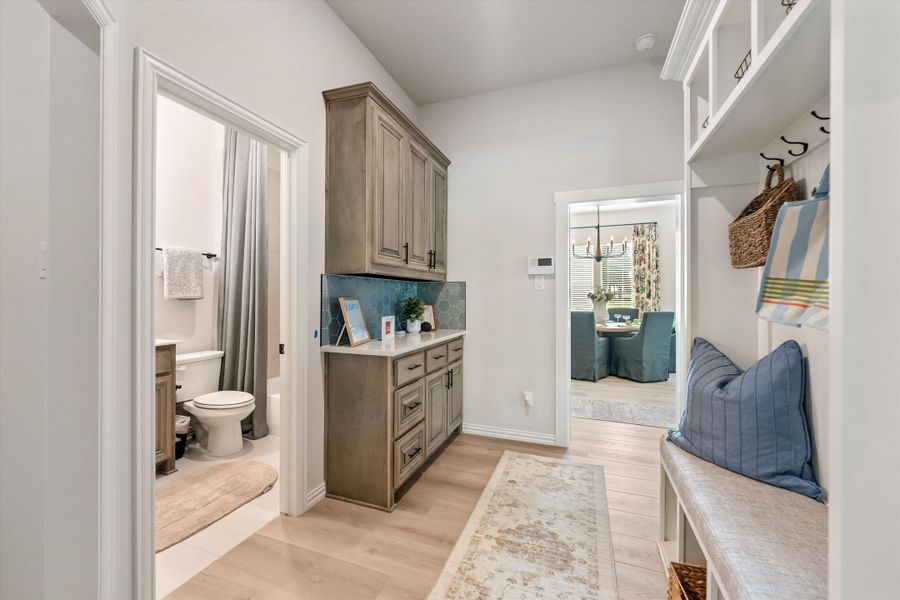 Furnished interior in a model home at Oak Grove Addition in Springtown (Image 19).