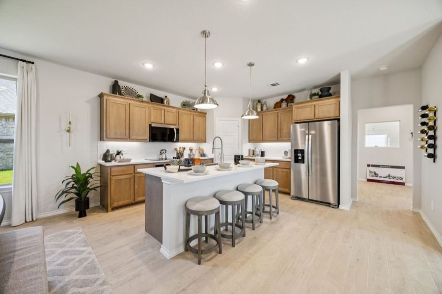 Furnished interior in a model home at Belmont in Aubrey (Image 7).