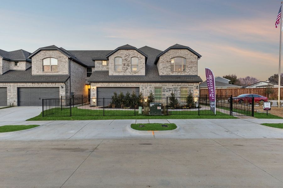 Front exterior of a home in the Main Street Village community, located in Mansfield, TX (Image 29). Front exterior of a home in the Main Street Village community, located in Mansfield, TX (Image 29).
