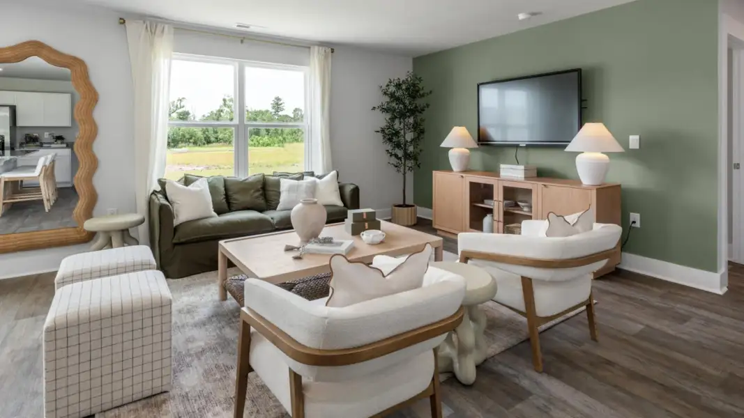 Furnished interior in a model home at Brookside in Richlands (Image 9).