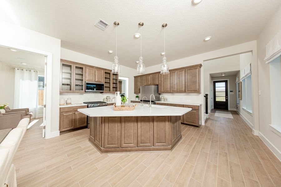 Furnished interior in a model home at Jordan Ranch in Katy (Image 5).