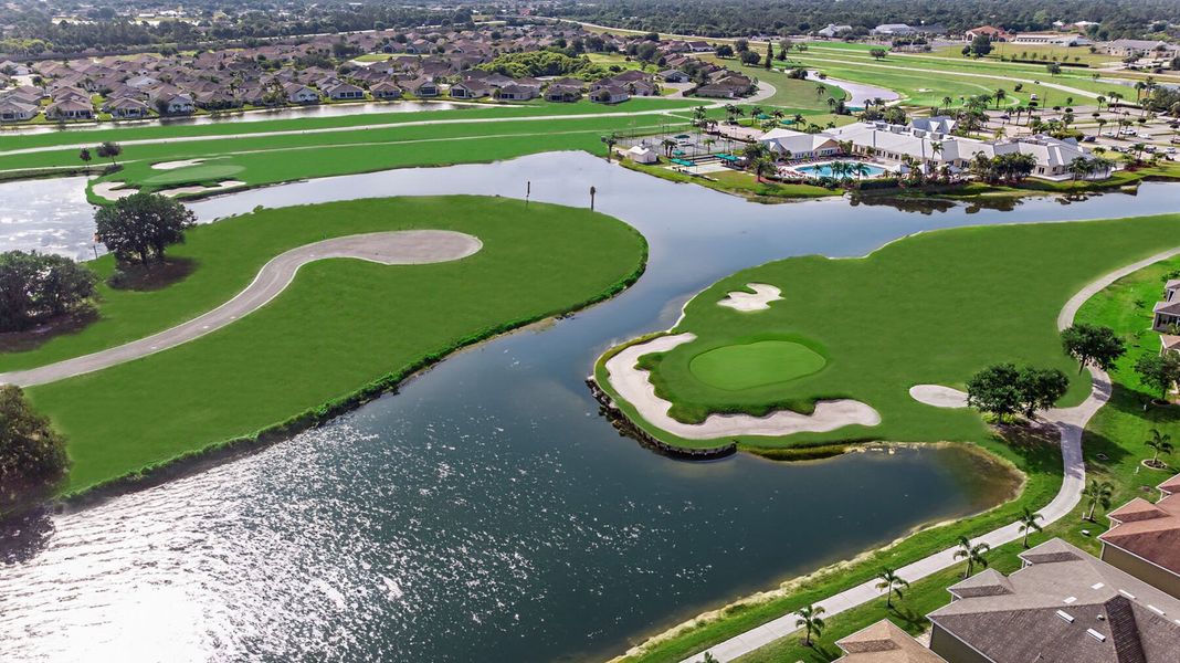 Overview of golf course