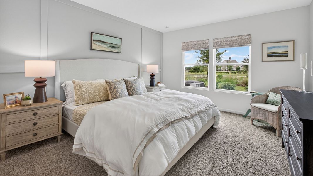 Furnished interior in a model home at Sawmill Branch in Palm Coast (Image 43).