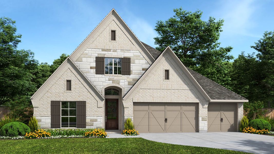 Front exterior of a home in the Hillstead community, located in Lavon, TX (Image 4).