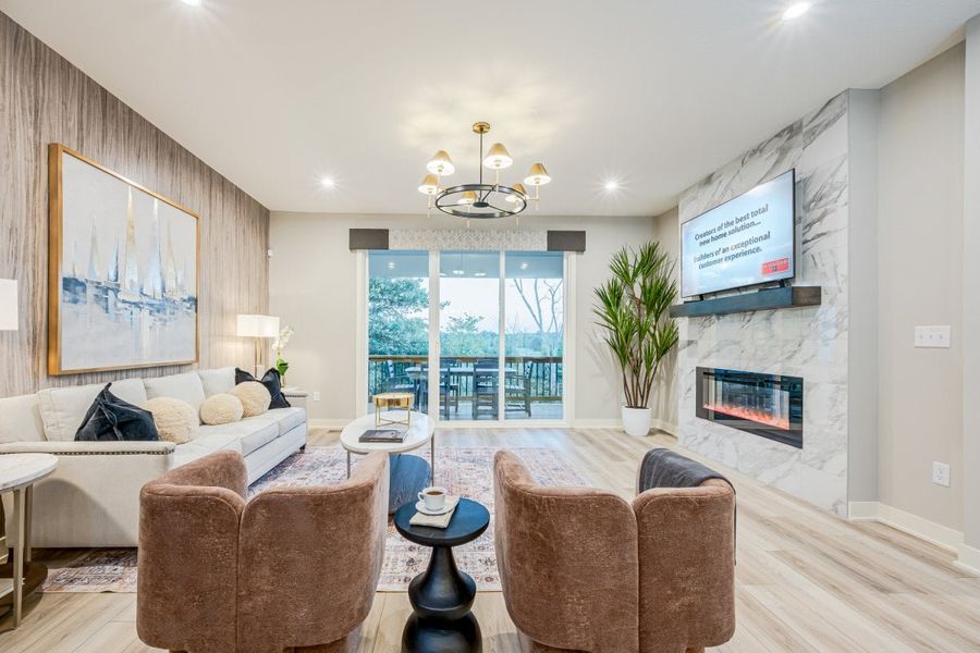 Furnished interior in a model home at The Reserve At Liberty Park in Hoschton (Image 28). Furnished interior in a model home at The Reserve At Liberty Park in Hoschton (Image 28).