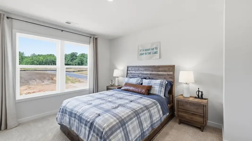 Furnished interior in a model home at Spring Ridge Reserve in Anderson (Image 29).