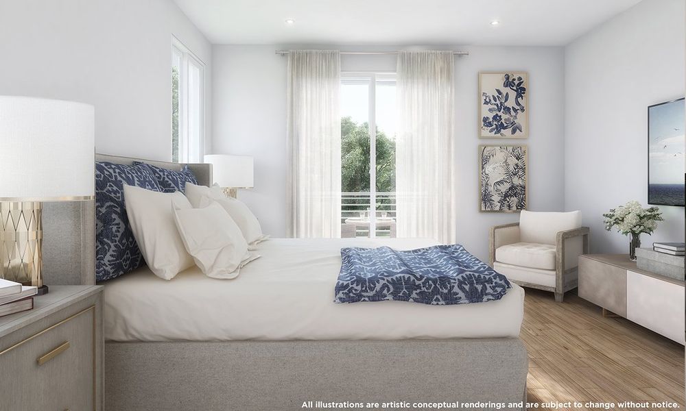 Furnished interior in a model home at Vesta at Neovita Doral in Doral (Image 5).