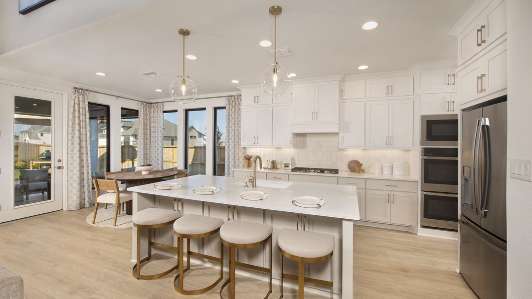 Furnished interior in a model home at Everly 60' in Hockley (Image 11).