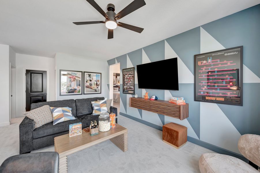 Furnished interior in a model home at Prairieland Village - Summit Collection in Cypress (Image 16). Furnished interior in a model home at Prairieland Village - Summit Collection in Cypress (Image 16).