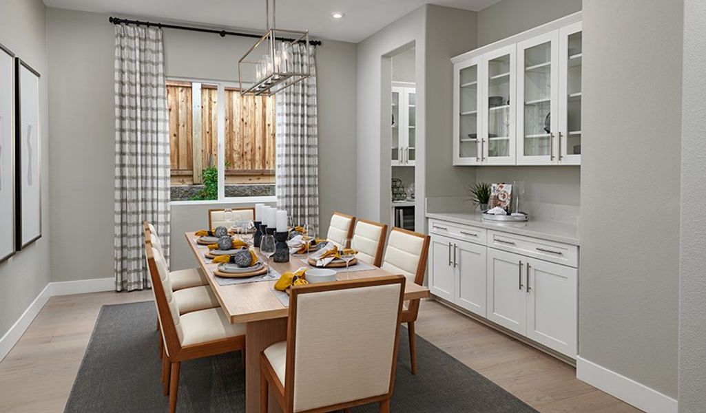 Furnished interior in a model home at Saguaro Reserve III in Marana (Image 8).