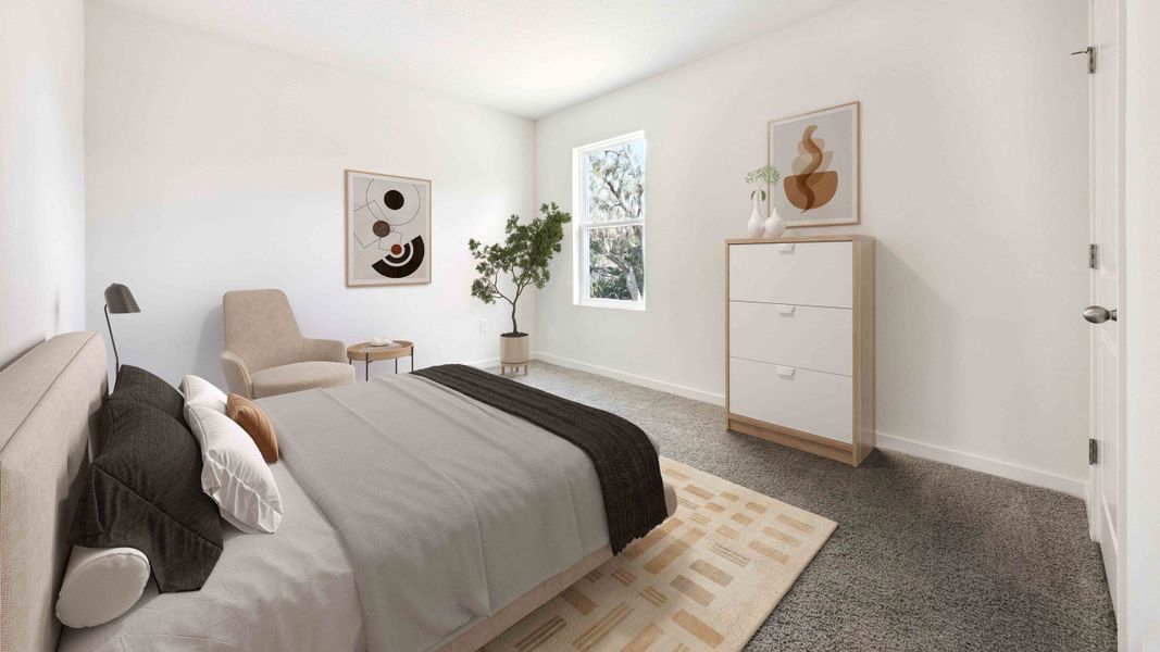 Furnished interior in a model home at Bradbury Estates in Sanford (Image 14).