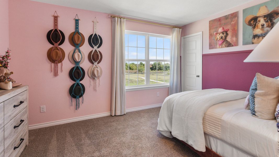 Sycamore Landing model home secondary bedroom