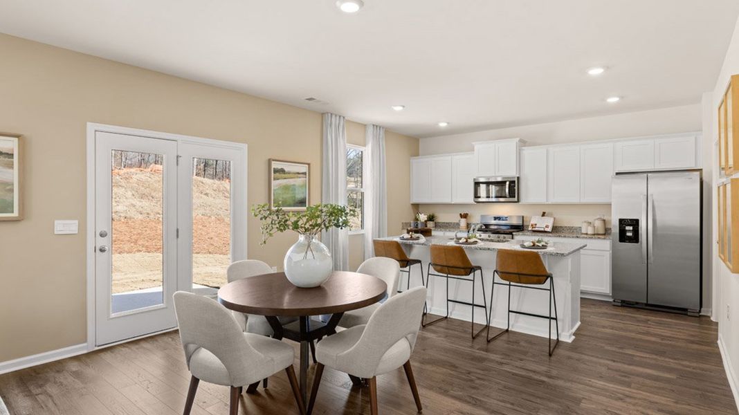 Furnished interior in a model home at Brooks Village in Dacula (Image 11).