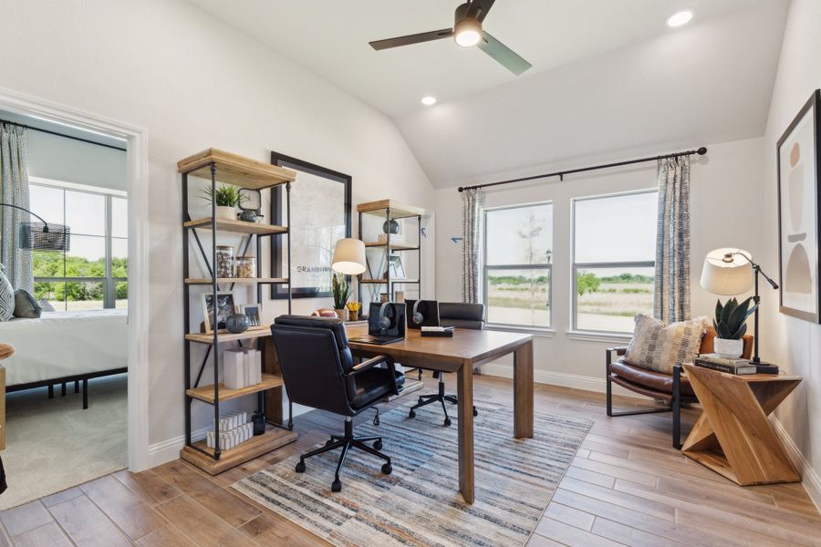 Furnished interior in a model home at Pirate Village in Granbury (Image 18).