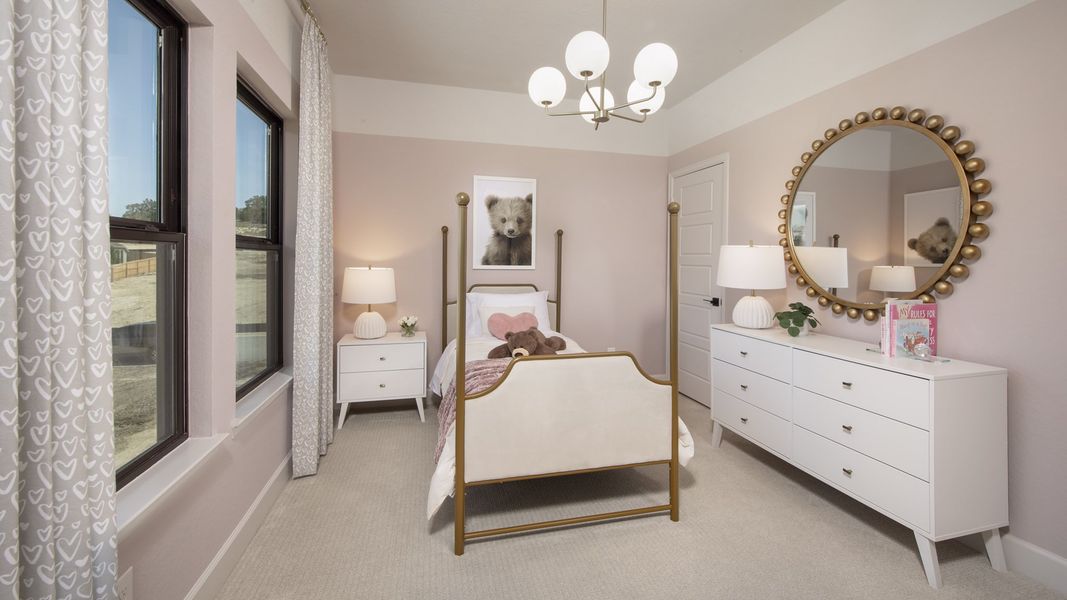 Furnished interior in a model home at Johnson Ranch 55' in Bulverde (Image 26). Furnished interior in a model home at Johnson Ranch 55' in Bulverde (Image 26).